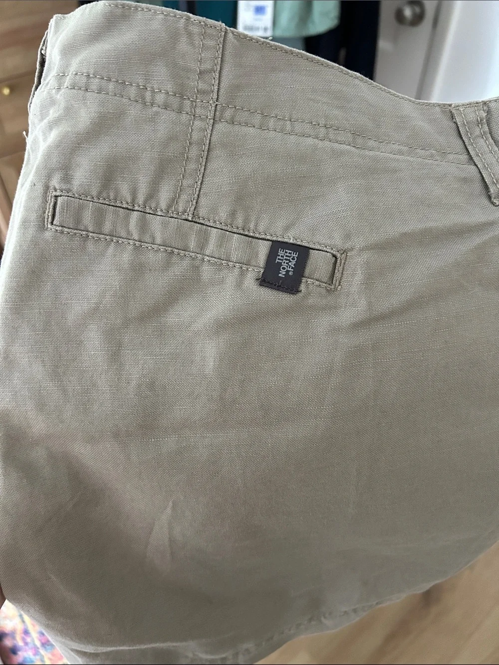The North Face Shorts. No size/material tag. 4.5” inseam, 20” waist.